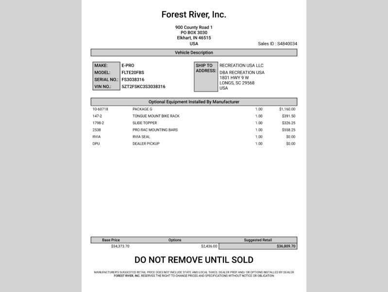 2025 Forest River RV Flagstaff E-Pro E20FBS photo 32
