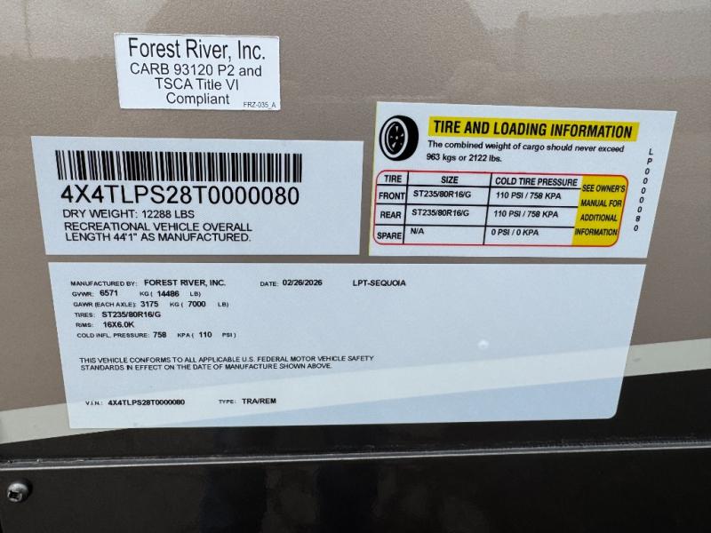 2026 Forest River RV Lost Pines SEQUOIA photo 31
