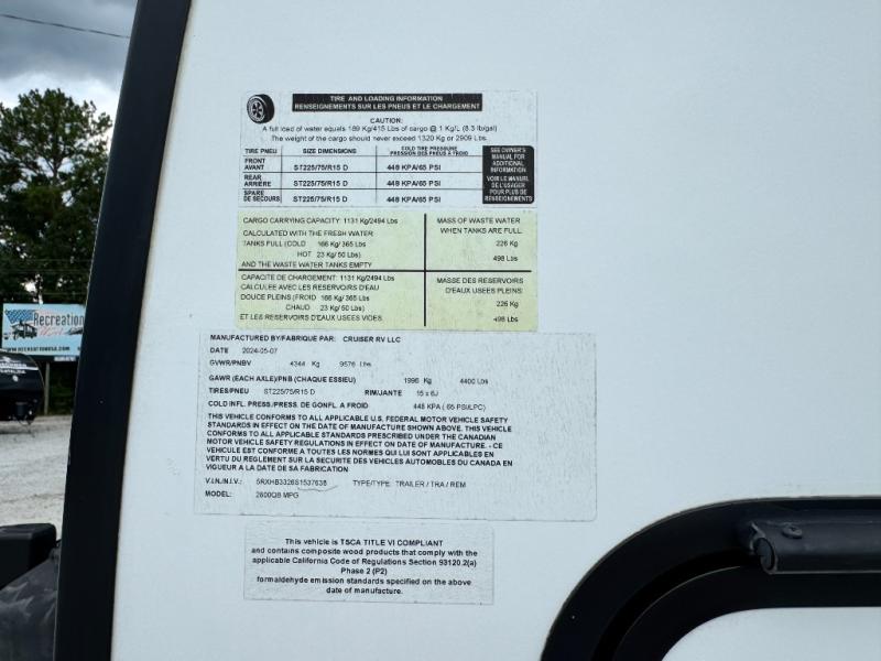 2025 Cruiser MPG 2800QB photo 42