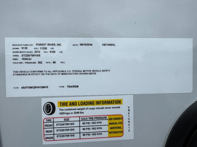 2027 Forest River RV Vibe 3400XL photo 32
