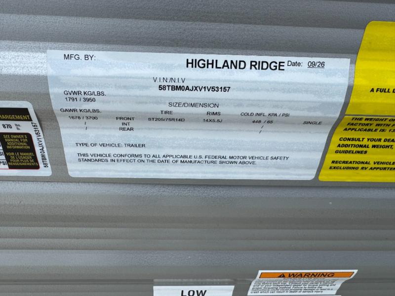 2027 Open Range RV Colt 17BH photo 26