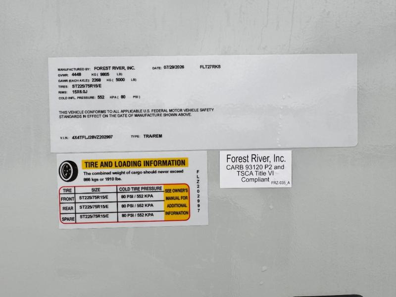 2027 Forest River RV Flagstaff Super Lite 27RKS photo 38