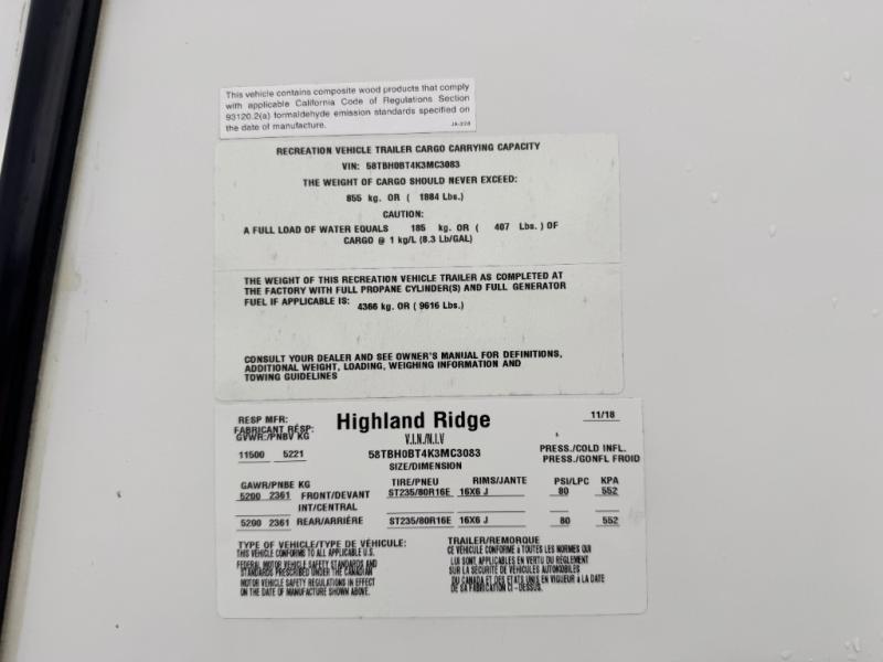 2019 Highland Ridge RV Mesa Ridge MR310BHS photo 43