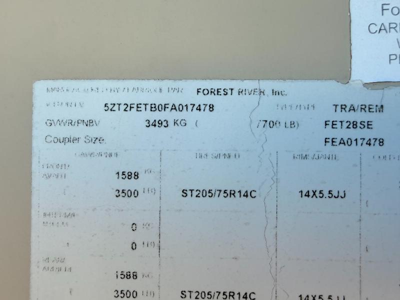 2015 Coachmen RV Freedom Express 28SE photo 10