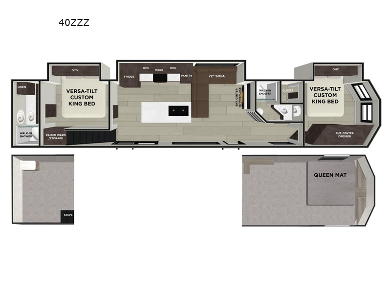 2027 Forest River RV Wildwood Lodge 40ZZZ floorplan