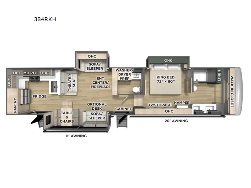 2027 Forest River RV Columbus 384RKH floorplan