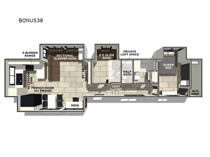 2027 Forest River RV Crusader BONUS38 floorplan
