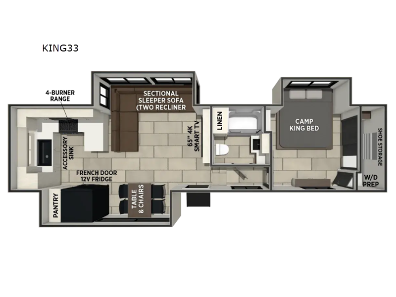 2027 Forest River RV Crusader KING33 floorplan