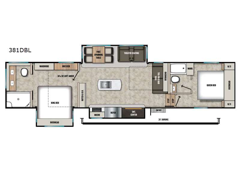 2027 Coachmen RV Phoenix 381DBL floorplan