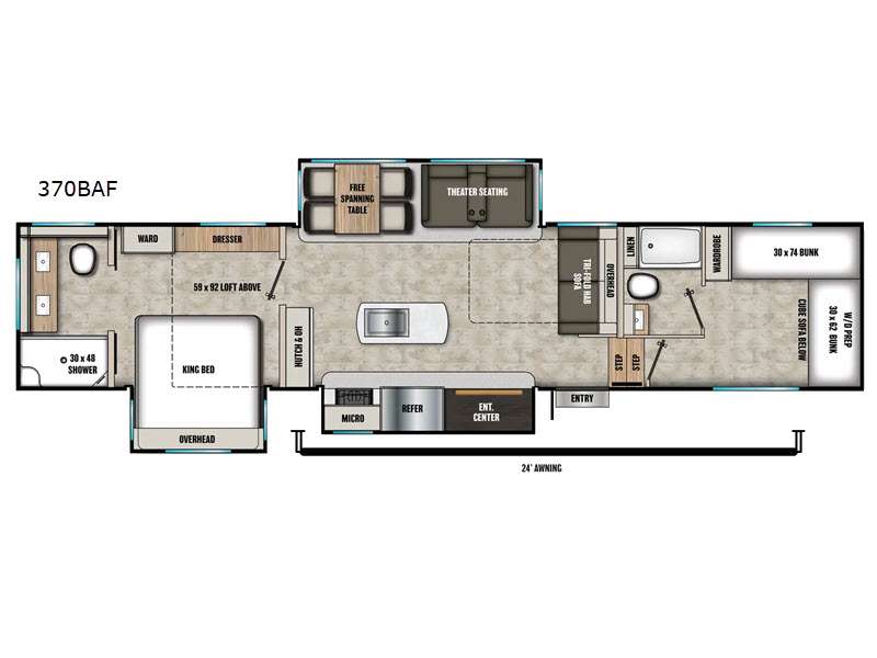 2027 Coachmen RV Phoenix 370BAF floorplan